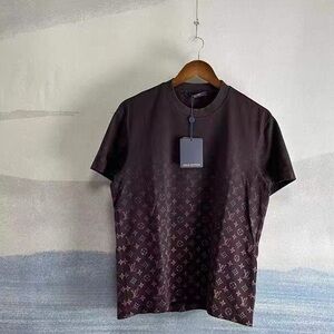 Authentic Louis Vuitton Dark Brown Monogram Short Sleeve Tee
